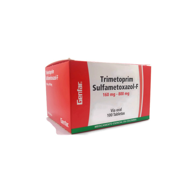 Trimetoprim SulfametoxazolF Genfar 160 Mg 800 Mg X 10 Tabletas (Bactron) Trimetoprim SulfametoxazolF Genfar 160 Mg 800 Mg X 10 Tabletas (Bactron)