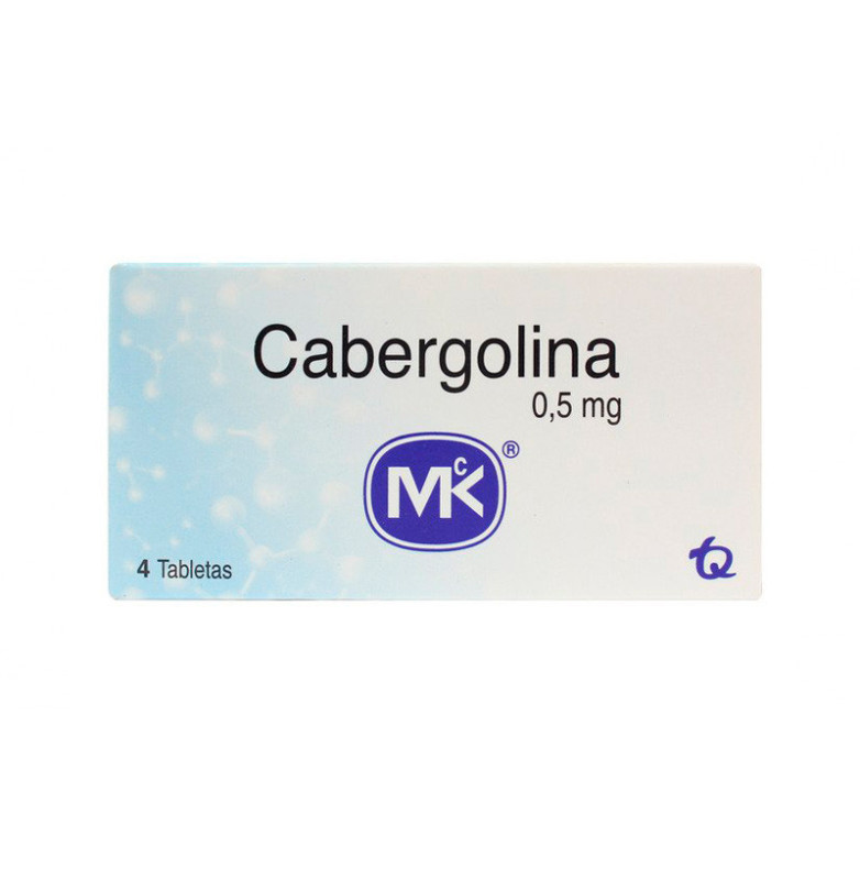 Cabergolina 0,5 MG * 4 Tabletas