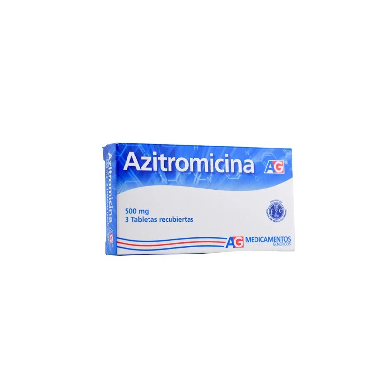 Azitromicina AG 500 Mg X 3 Tabletas