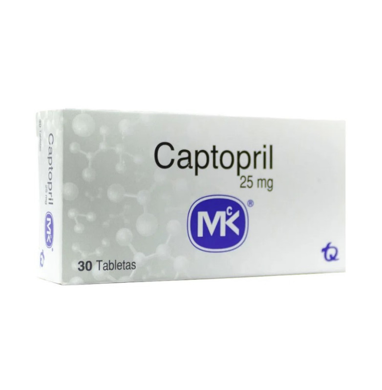 Captopril Genfar 25 Mg X 30 Tabletas