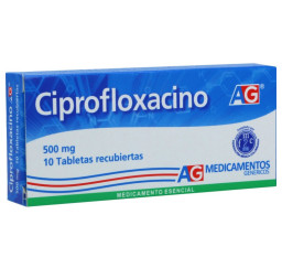 Ciprofloxacina 500 Mg X 10...
